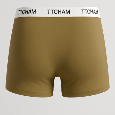Boxershort „Solid Blue“ – Code Essentials Kollektion – Mockup Hinten - TTCHAM 