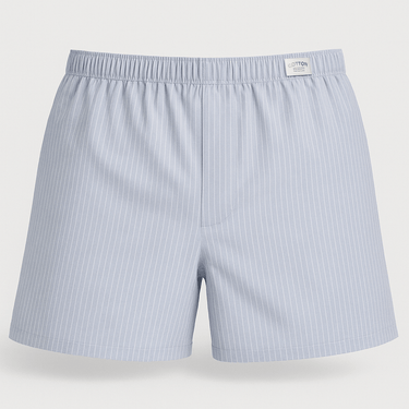 TTCHAM Home Shorts in Hellblau mit Nadelstreifen – Mockup – TTCHAM 